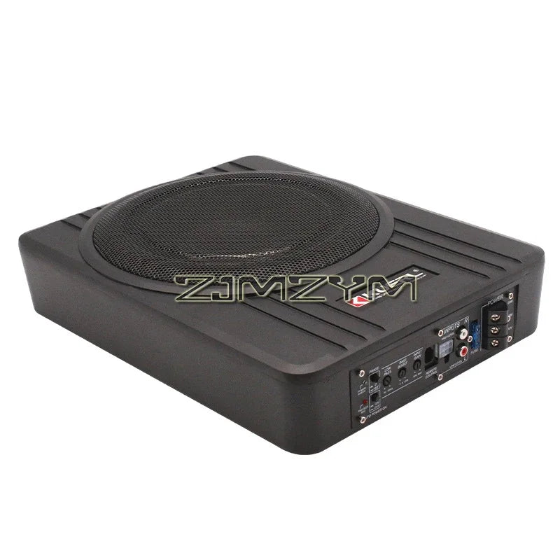 12V High Power Active Subwoofer with Built-in Amplifier, 10"  8'' Slim Under-Seat Active Powered Car Truck Subwoofer