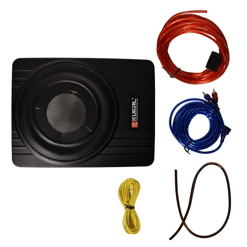 8/10 Inch Subwoofer Car Audio 12V600W High-power Aluminum Alloy Car Speaker Under Seat Woofer Modification Ultra-thin Subwoofer