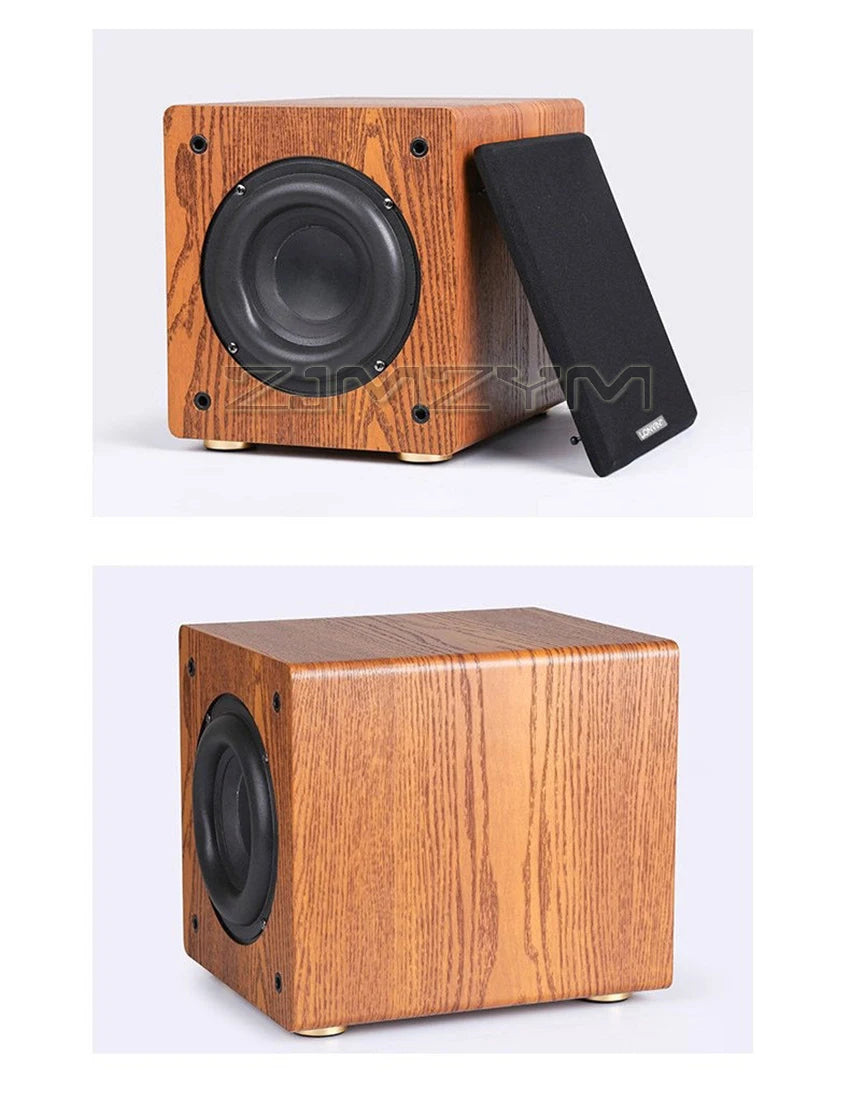 6.5-inch Large Magnetic Steel Subwoofer With Ultra-low Frequency And Passive Subwoofer 2.1 5.1 Home Theater Wooden Sound System