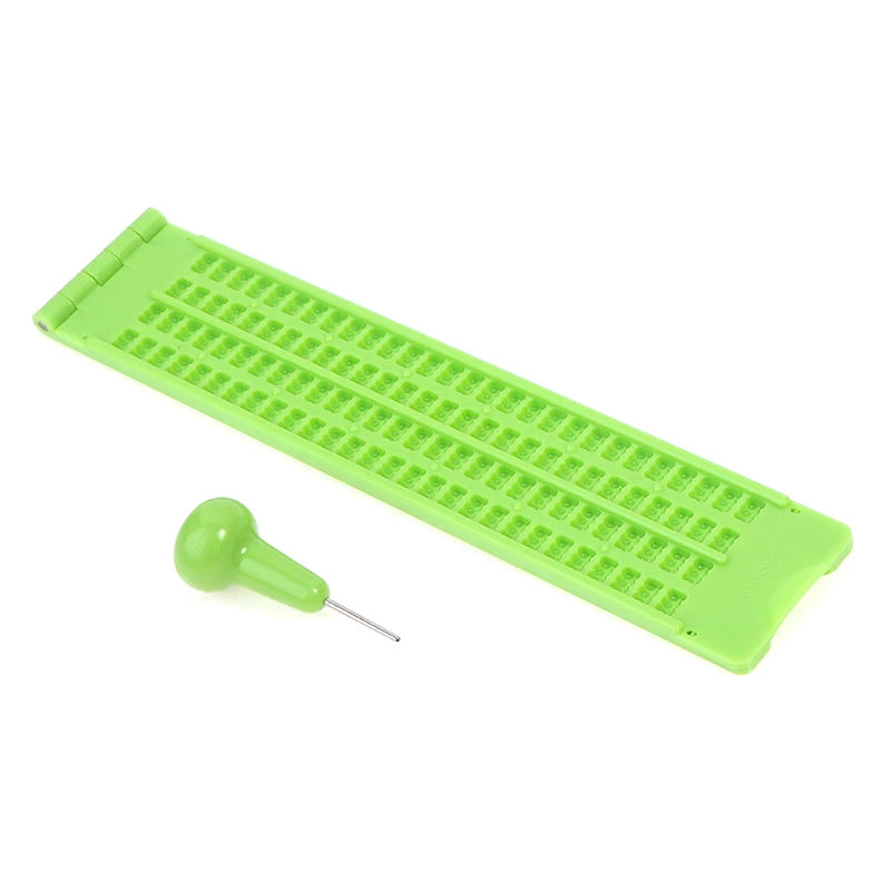 28-Cell 4-Line Braille Slate & Stylus Set