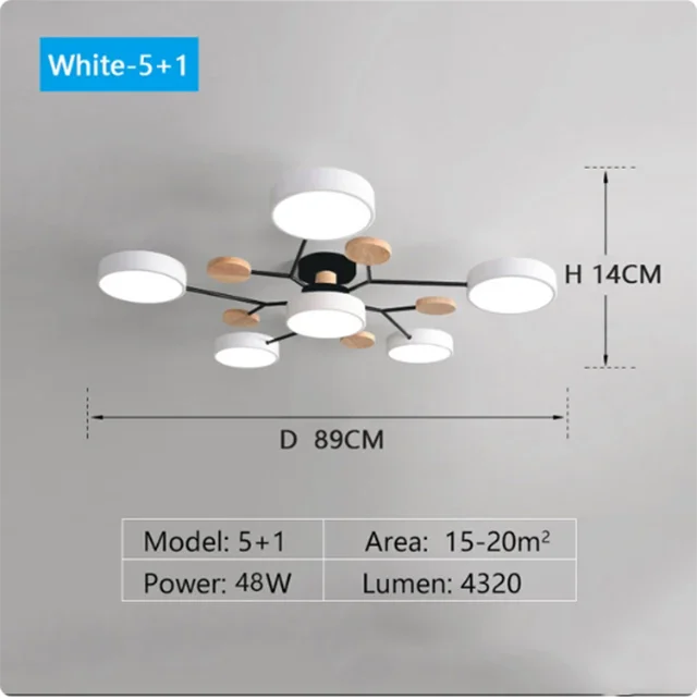 Modern MOLDEN LED Flush-Mount Chandelier