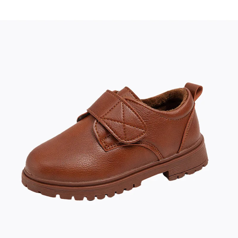 Boys’ Black Leather School Dress Shoes