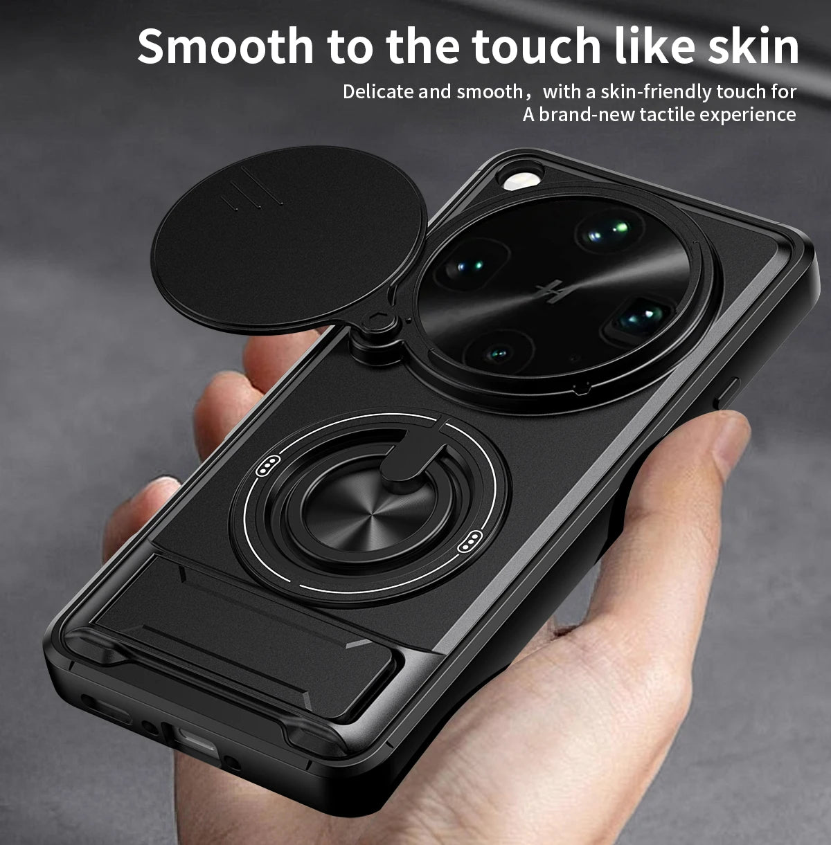 OPPO Find X9 Ultra Magnetic Sliding Ring Case