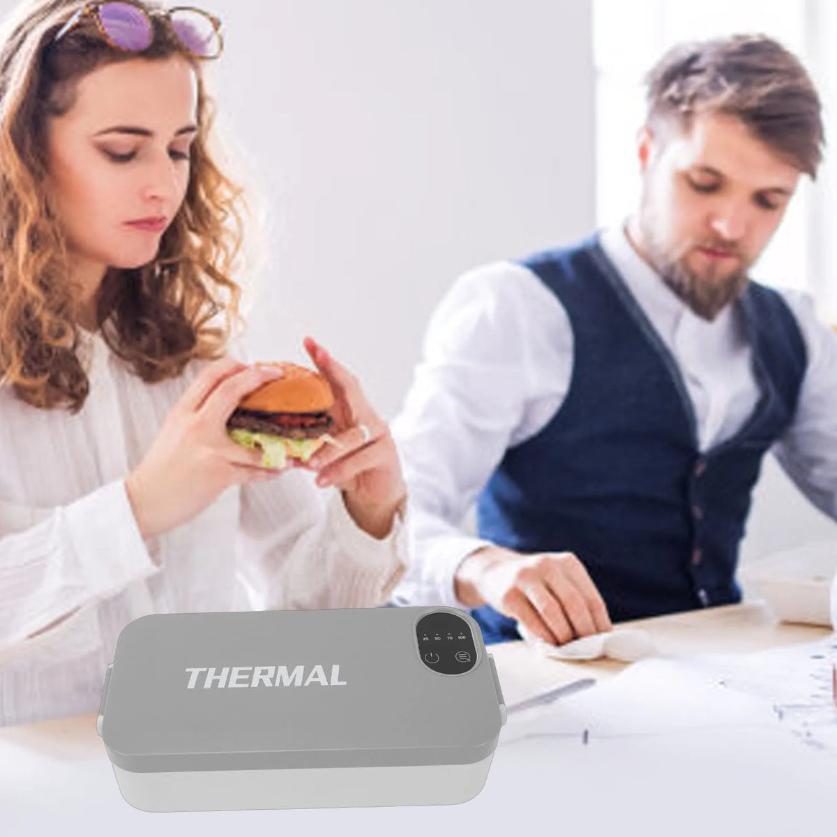Digital Food Warmer Lunch Box – 304 Stainless Steel