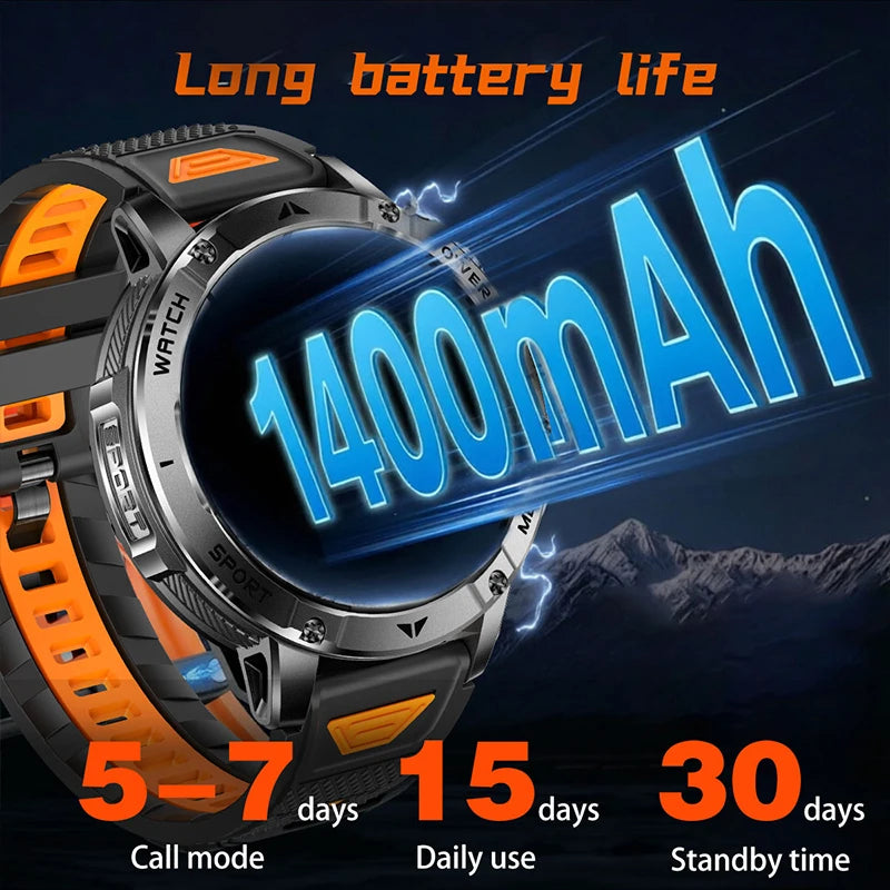 1.7-Inch IPX8 Smart Watch with SOS & Calling