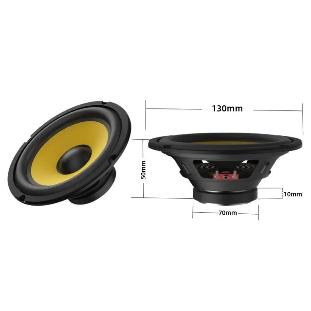 5/6/8/10 Inch Car Bass Speaker Coaxial Subwoofer DIY Car Subwoofer HiFi Music Full Range Frequency High-volume Audio Speakers