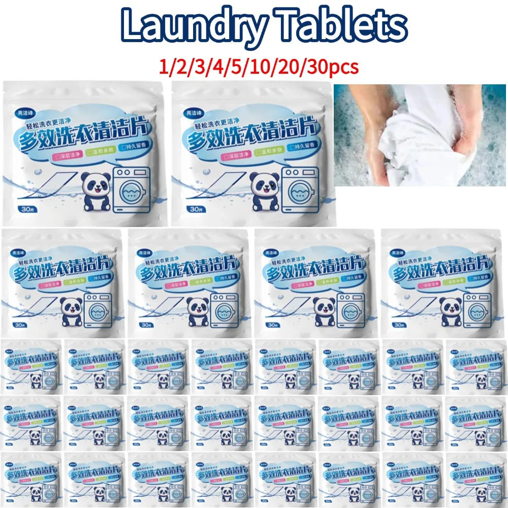 Detergent For Washing Machines Laundry Tablets Underwear Children's Clothing Laundry Soap Bubble Paper Clothing Cleaning Tools
