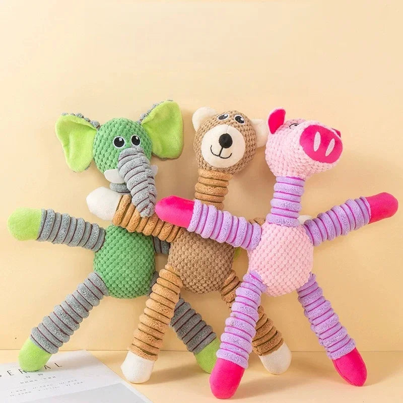 Plush Animal Dog Toy for Small & Medium Dogs