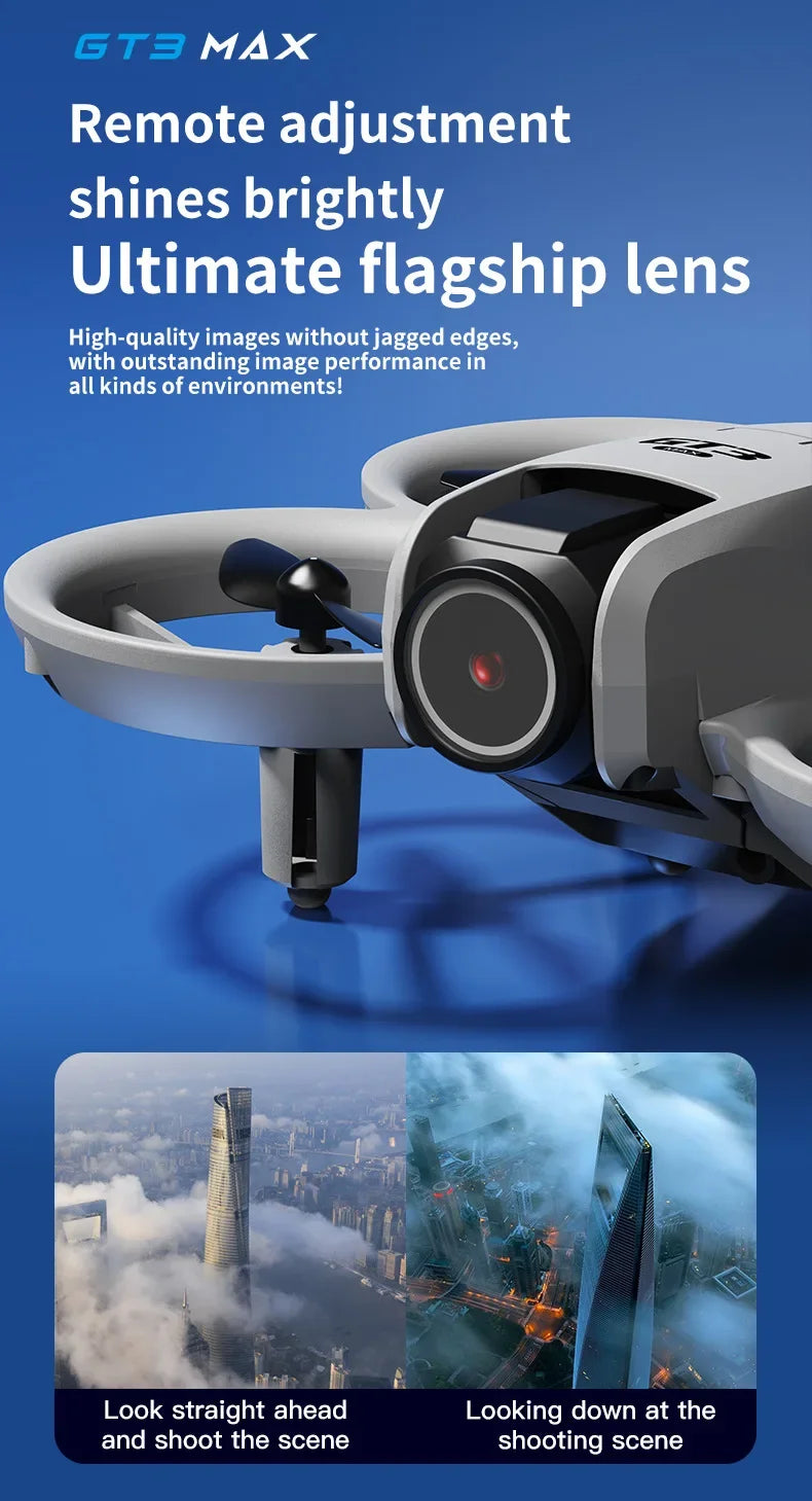 2025New GT3 MAX Drone 8K HD 4.3" Remote Control Headless Mode Helicopter 360° Flip Quadcopter Toys Mini Drone Fors Kid Toy Gifts
