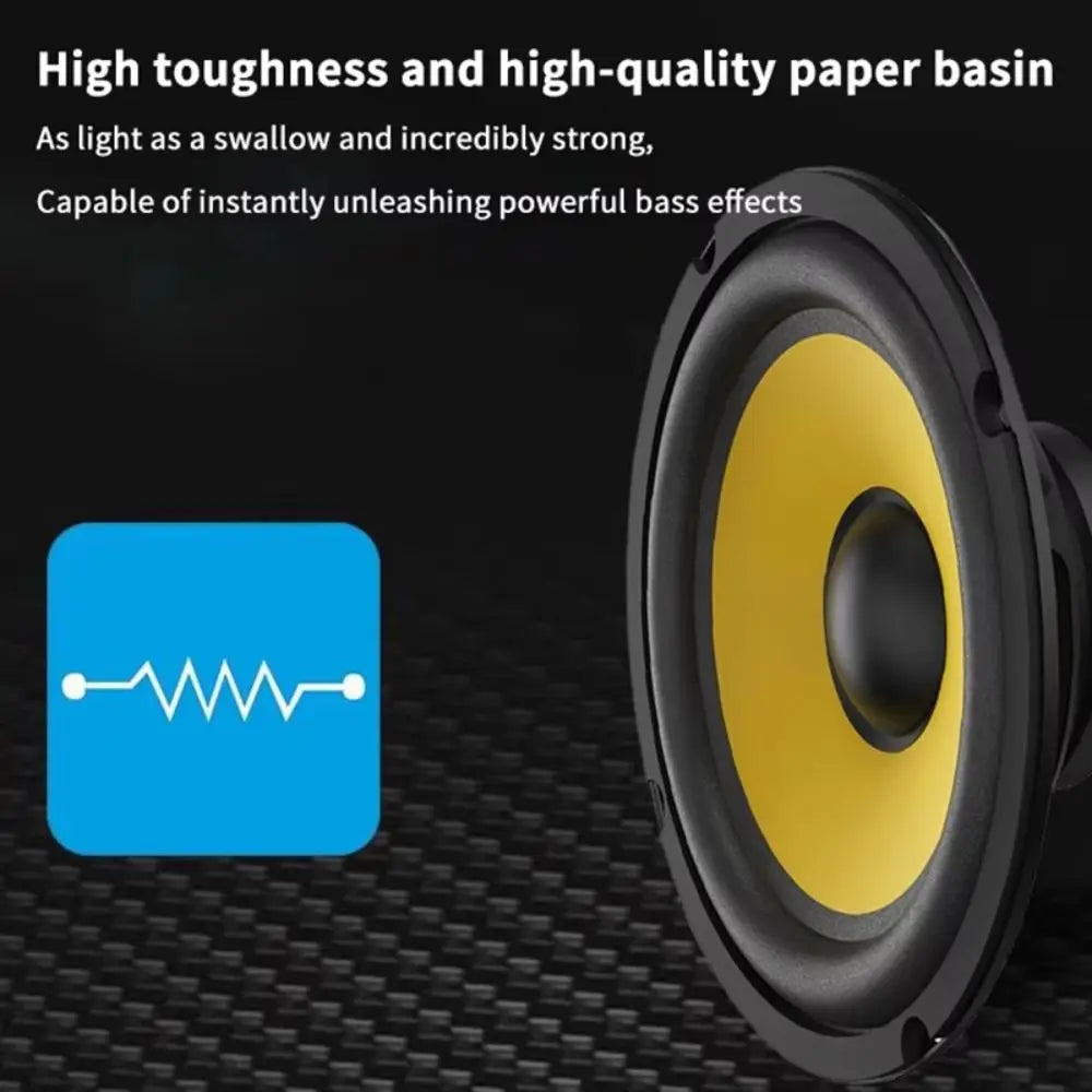 5/6/8/10 Inch Car Bass Speaker Coaxial Subwoofer DIY Car Subwoofer HiFi Music Full Range Frequency High-volume Audio Speakers