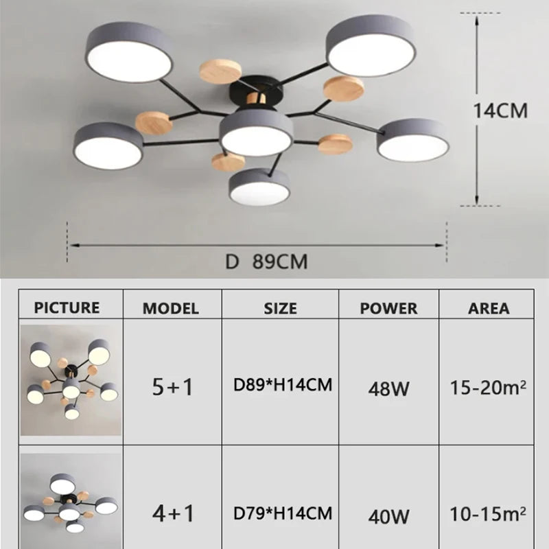 Modern MOLDEN LED Flush-Mount Chandelier