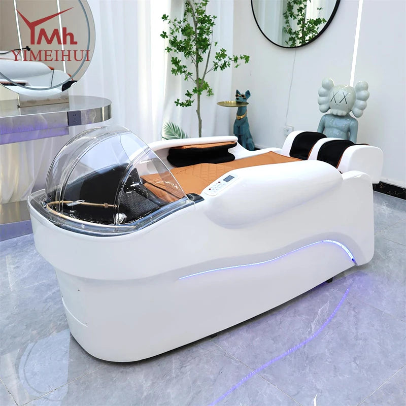 Ceramic Shampoo Station with Massage Bed