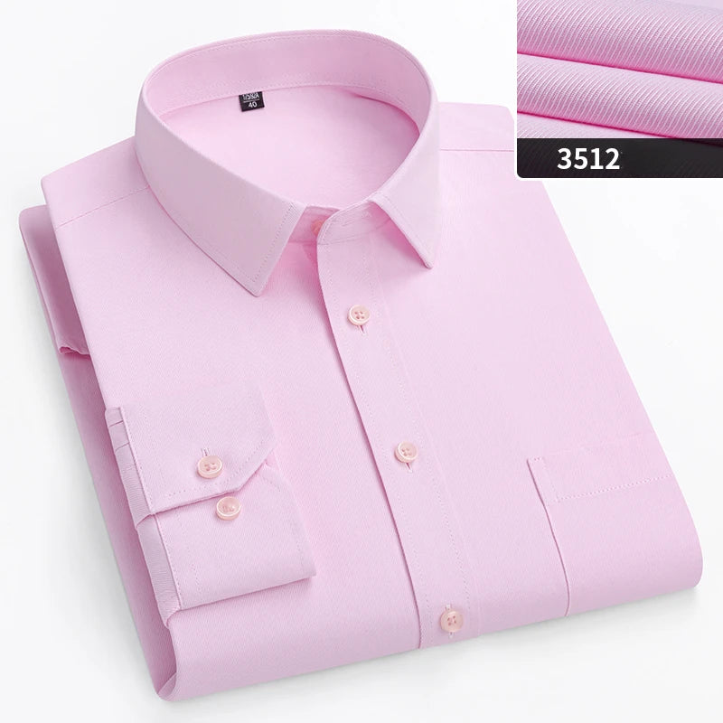 Men’s Slim-Fit Long-Sleeve Business Shirt