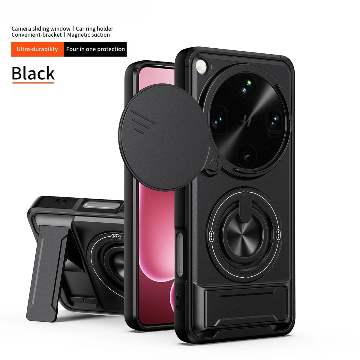 OPPO Find X9 Ultra Magnetic Sliding Ring Case
