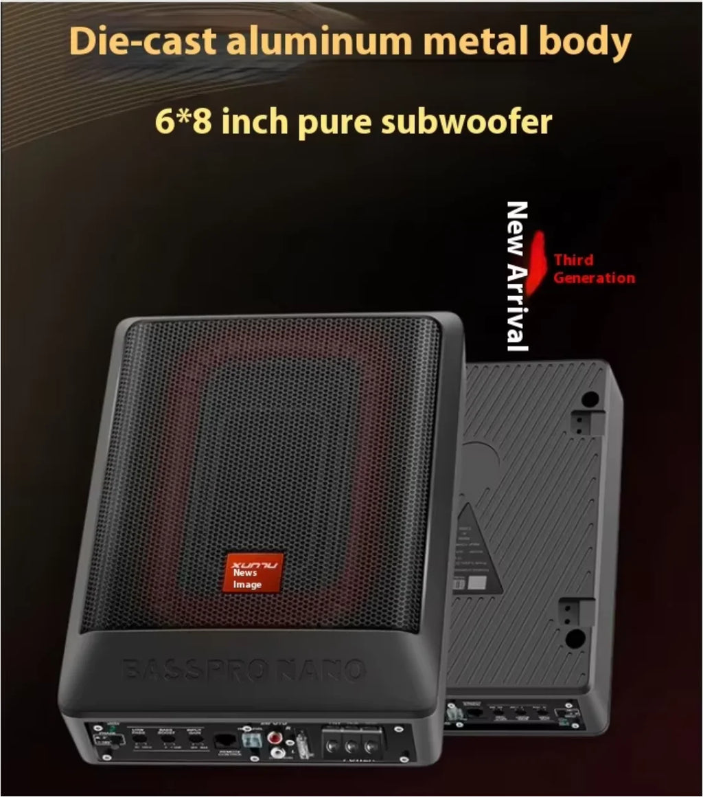 Car Audio Car Subwoofer Active Ultra-thin Seat Heavy Bass Sound System Amplified Subwoofer Loud Car Audio System Modify