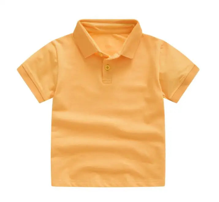 Kids’ Solid Color Uniform Polo Shirt