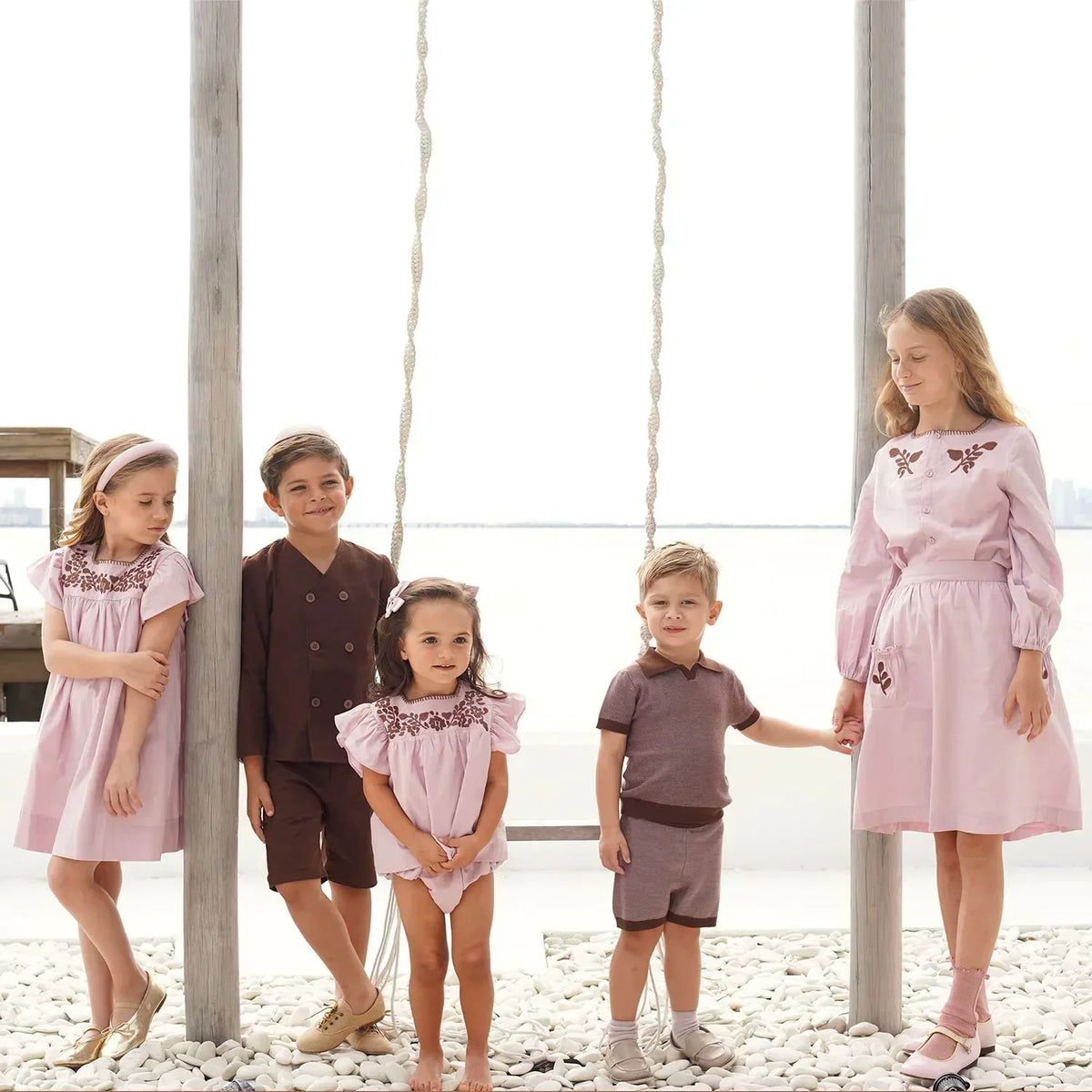 AP Chocolate Family Matching Clothing Set