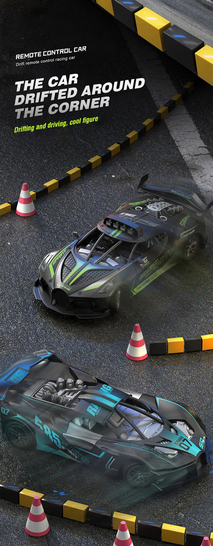 1/18 Rc Car Remote Control Cars High Speed Drift Sport Vehicle Sports Racing Car Toy Model Children Toys for Boys Birthday Gifts