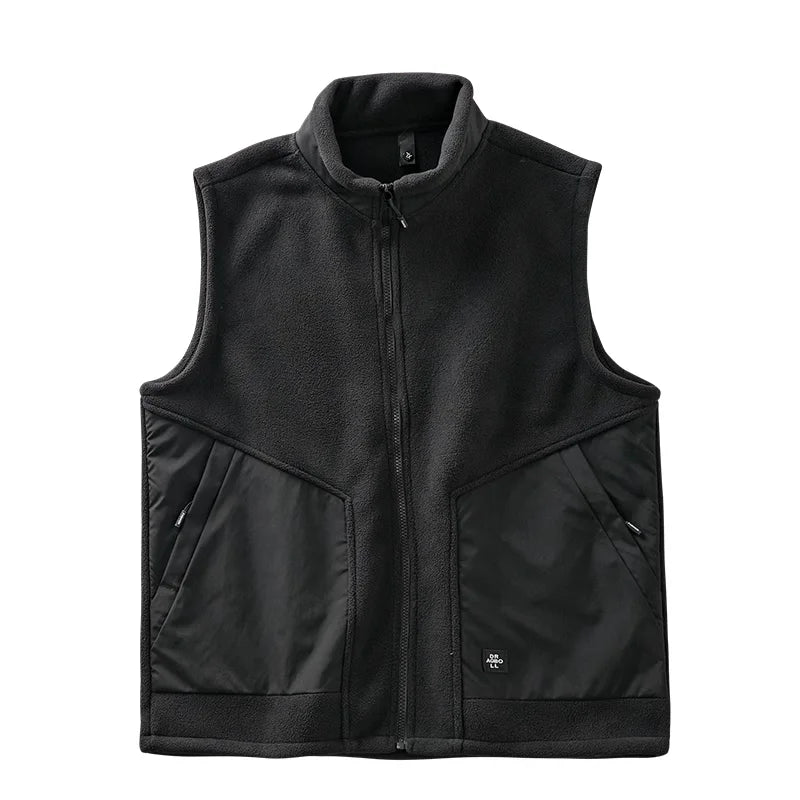 DUKEEN Men’s Stand-Collar Zip Vest