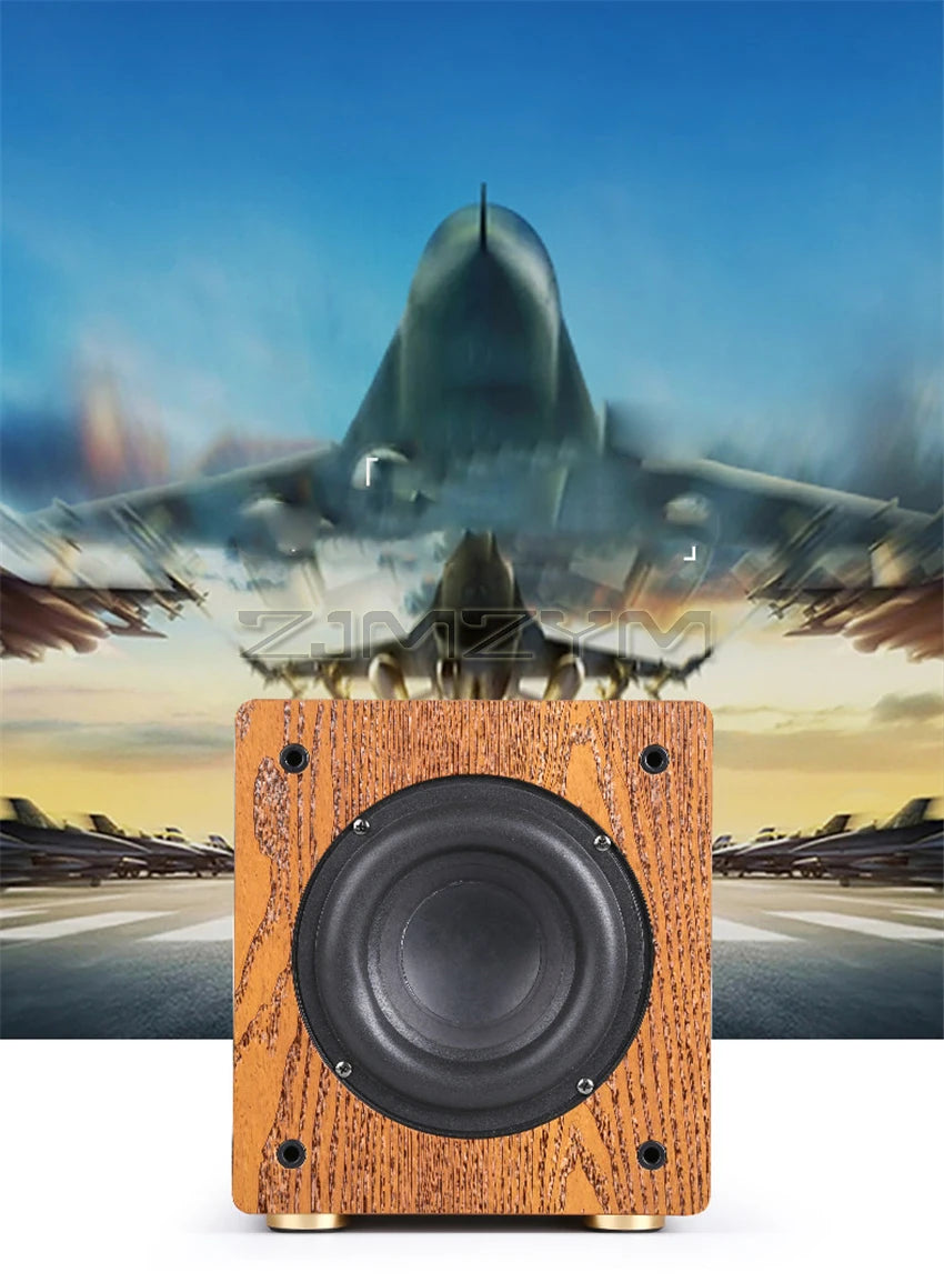 6.5-inch Large Magnetic Steel Subwoofer With Ultra-low Frequency And Passive Subwoofer 2.1 5.1 Home Theater Wooden Sound System