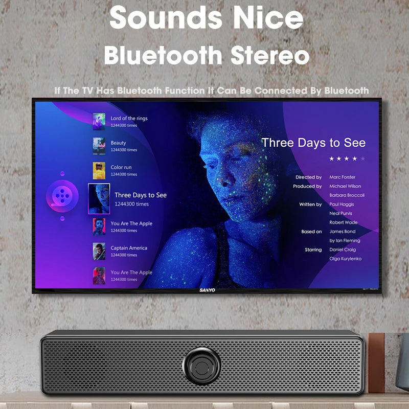 Bluetooth Soundbar for PC, TV & Laptop