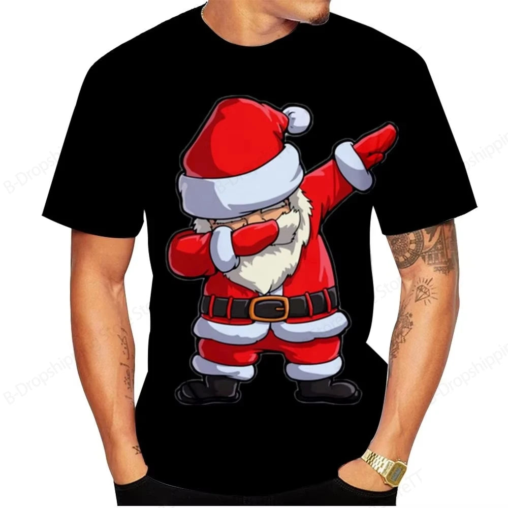 Men’s Santa Claus Christmas Graphic T-Shirt