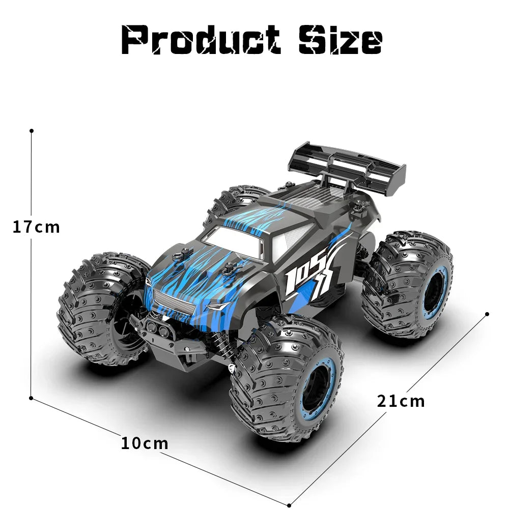1:18 Remote Control Car 25KM/h with Led Lights 2.4G Inductor RC Off-Road Cars High Speed Brushless Motor Children Toys