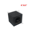 6 Inch 6.5" Speaker Empty Cabinet Wooden  Box Square MDF Felt Shell Car Modified Subwoofer Passive With Terminal