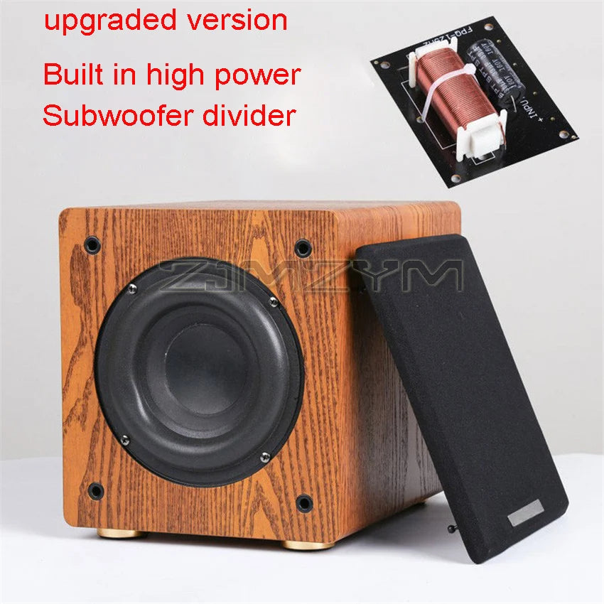 6.5-inch Large Magnetic Steel Subwoofer With Ultra-low Frequency And Passive Subwoofer 2.1 5.1 Home Theater Wooden Sound System