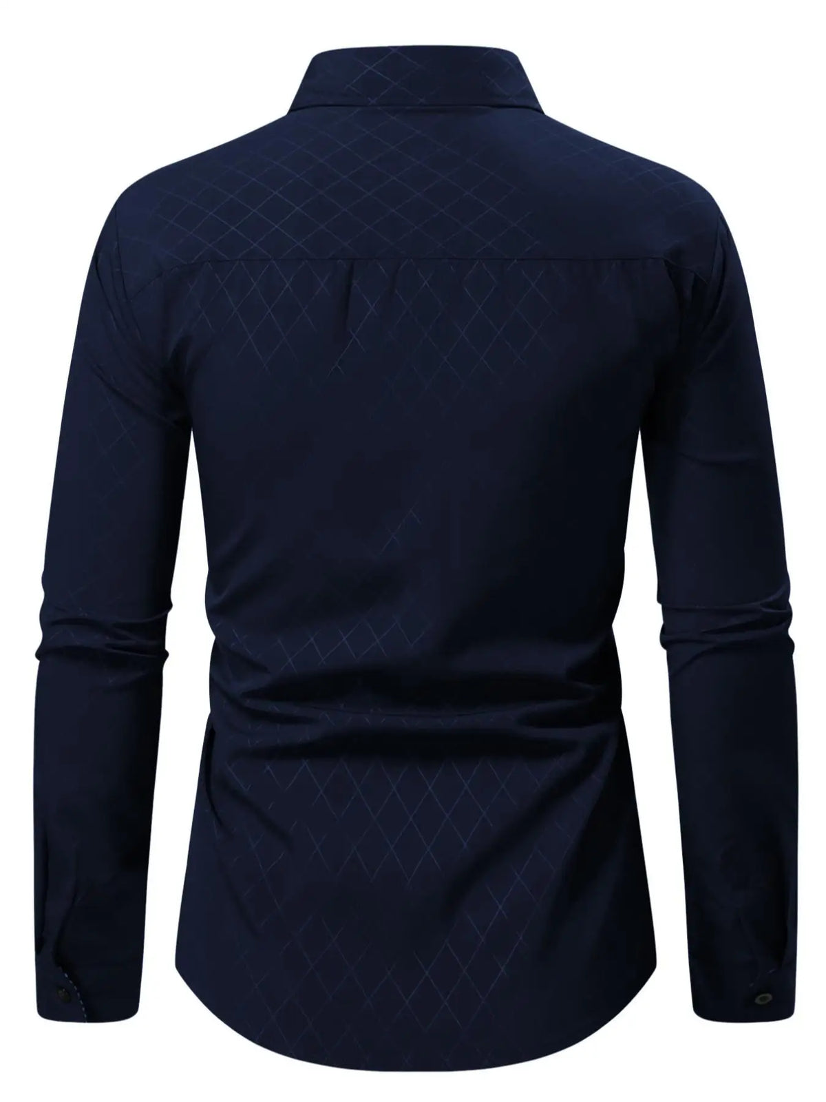Men’s Smart-Casual Long-Sleeve Button-Up Shirt