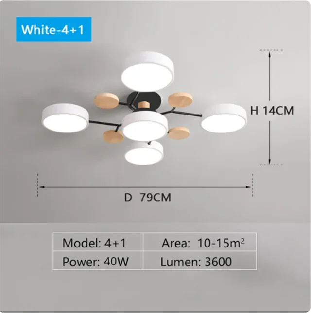 Modern MOLDEN LED Flush-Mount Chandelier