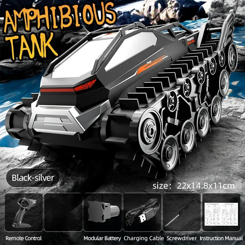 Rc Car JJRC Q183 Tank Track truck Remote Control Cars Off Road 2.4G Amphibious Crawler Climbing Electric Model Vehicles Toys