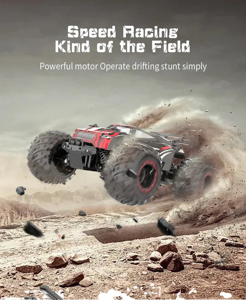 1:18 Remote Control Car 25KM/h with Led Lights 2.4G Inductor RC Off-Road Cars High Speed Brushless Motor Children Toys