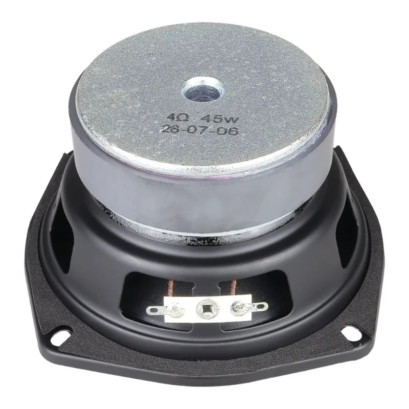 MW Audio 4.5" Subwoofer 4 Ohm 40W, 25mm Voice Coil Long Throw High Performance Bass Woofer 120mm
