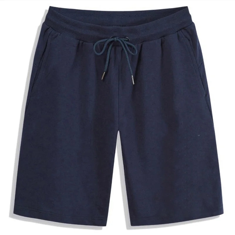 Men’s Drawstring Knee-Length Sports Shorts