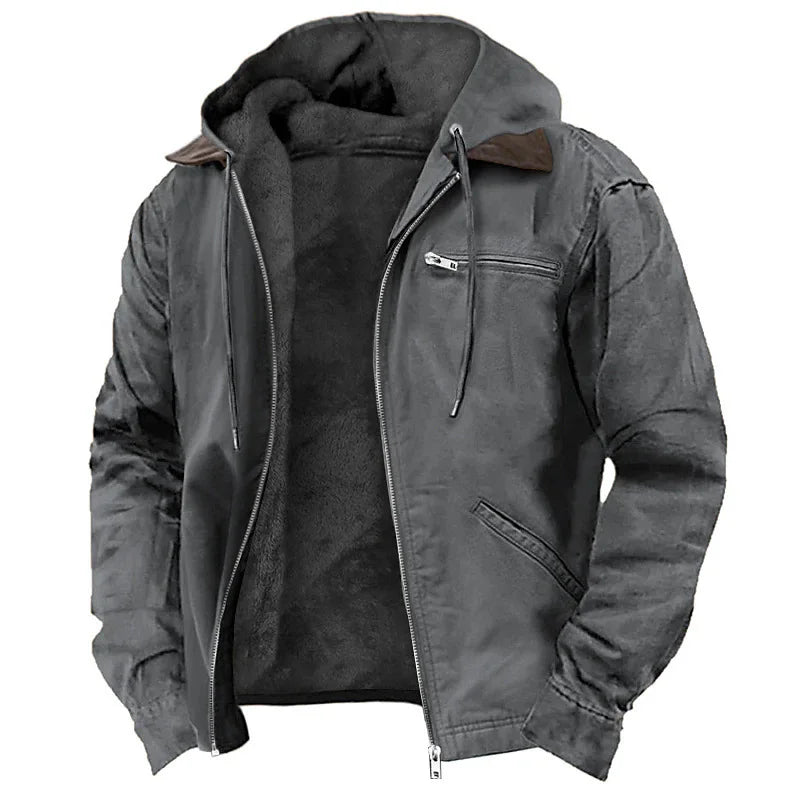 Men’s Casual Zip Jacket for Spring and Autumn