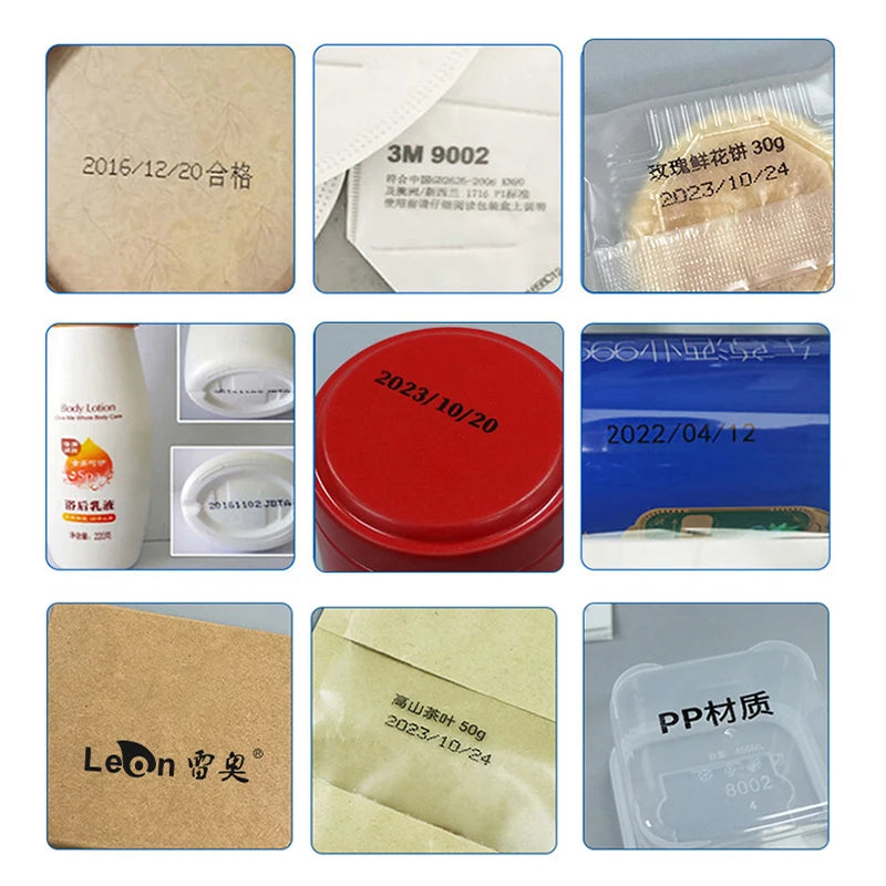 Portable Mini Printer Handheld Inkjet Printer Label Printer Expire Date QRCode Batch Number Pattern Packaging Bag Coding Machine