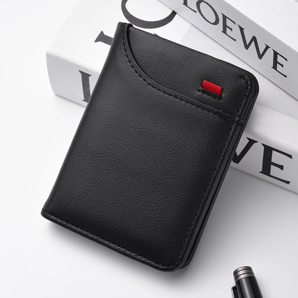 Men's Ultra-Slim PU Leather Card Wallet