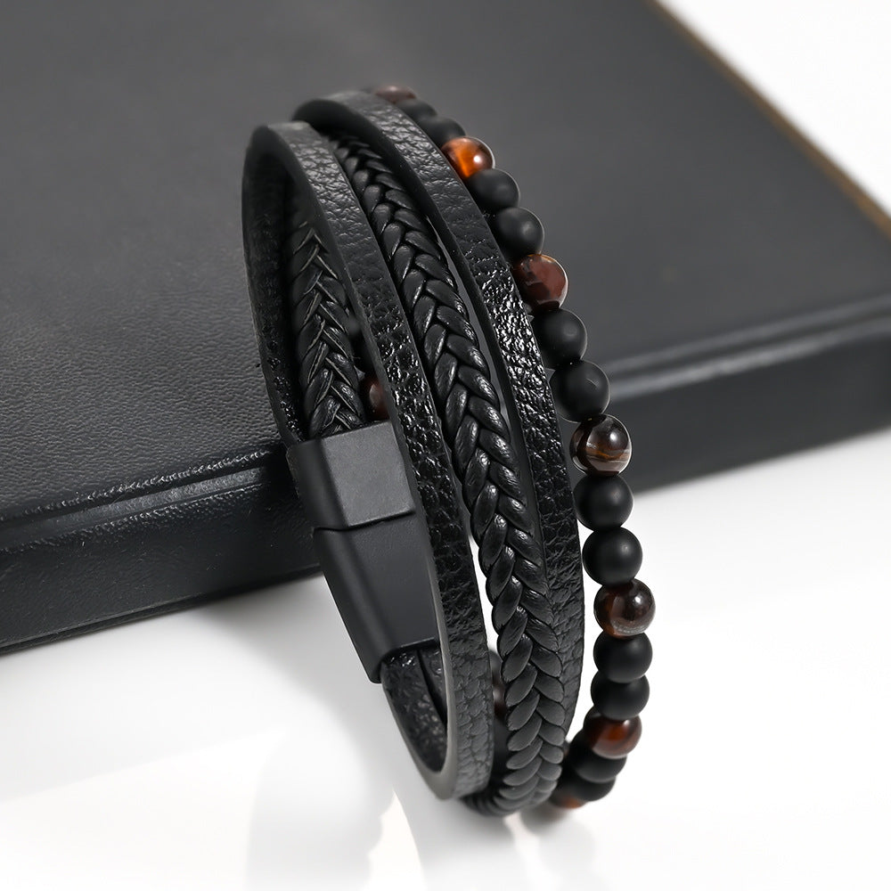 Multi b-layered woven bracelet  belts Generic