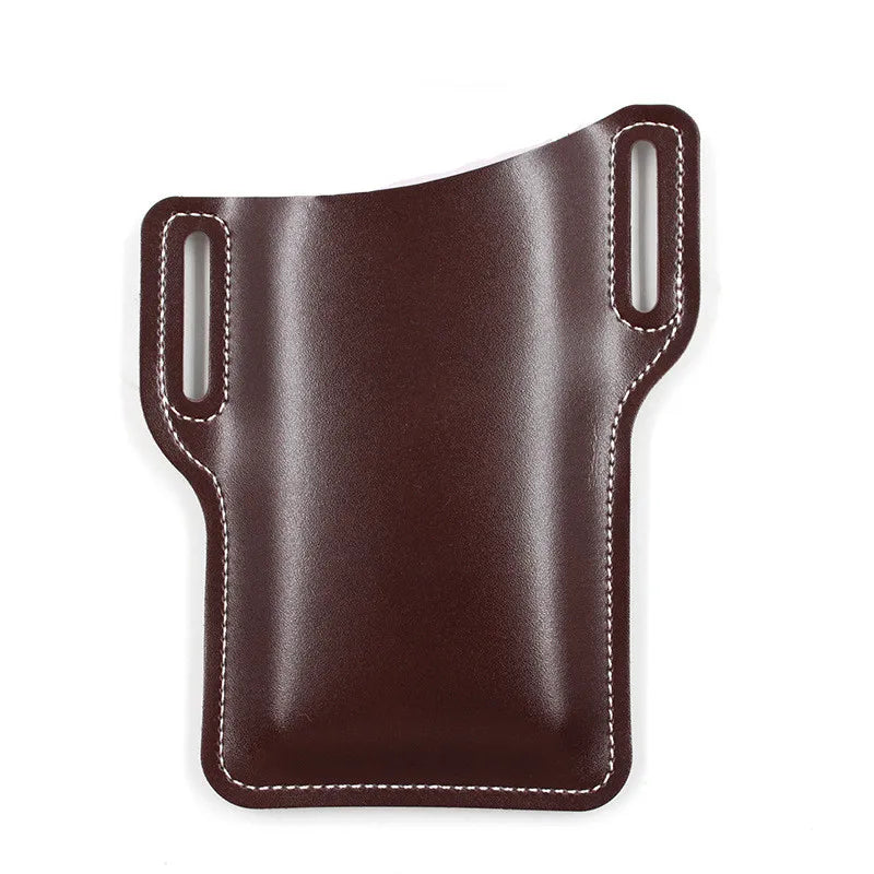 Men's Leather Belt Phone Holster Pouch