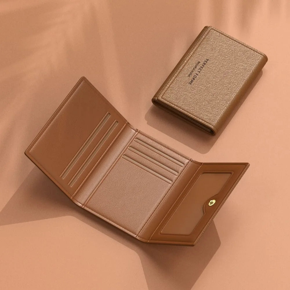 Large-Capacity Leather Multi-Card Wallet
