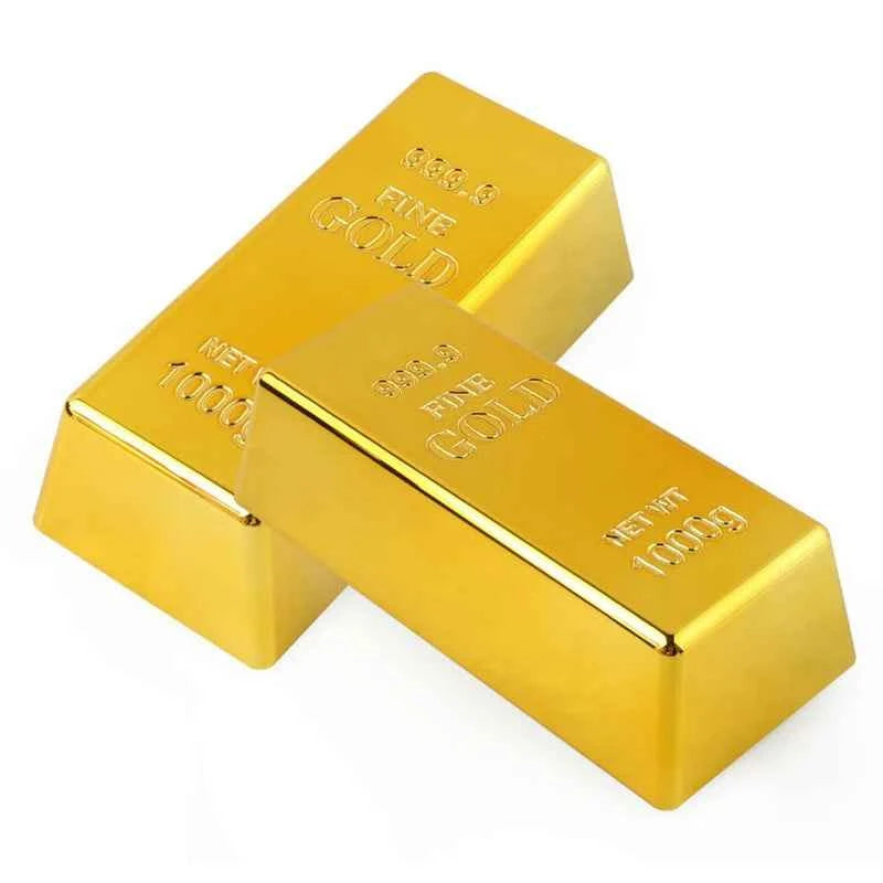 Decorative Gold-Bar Paperweight
