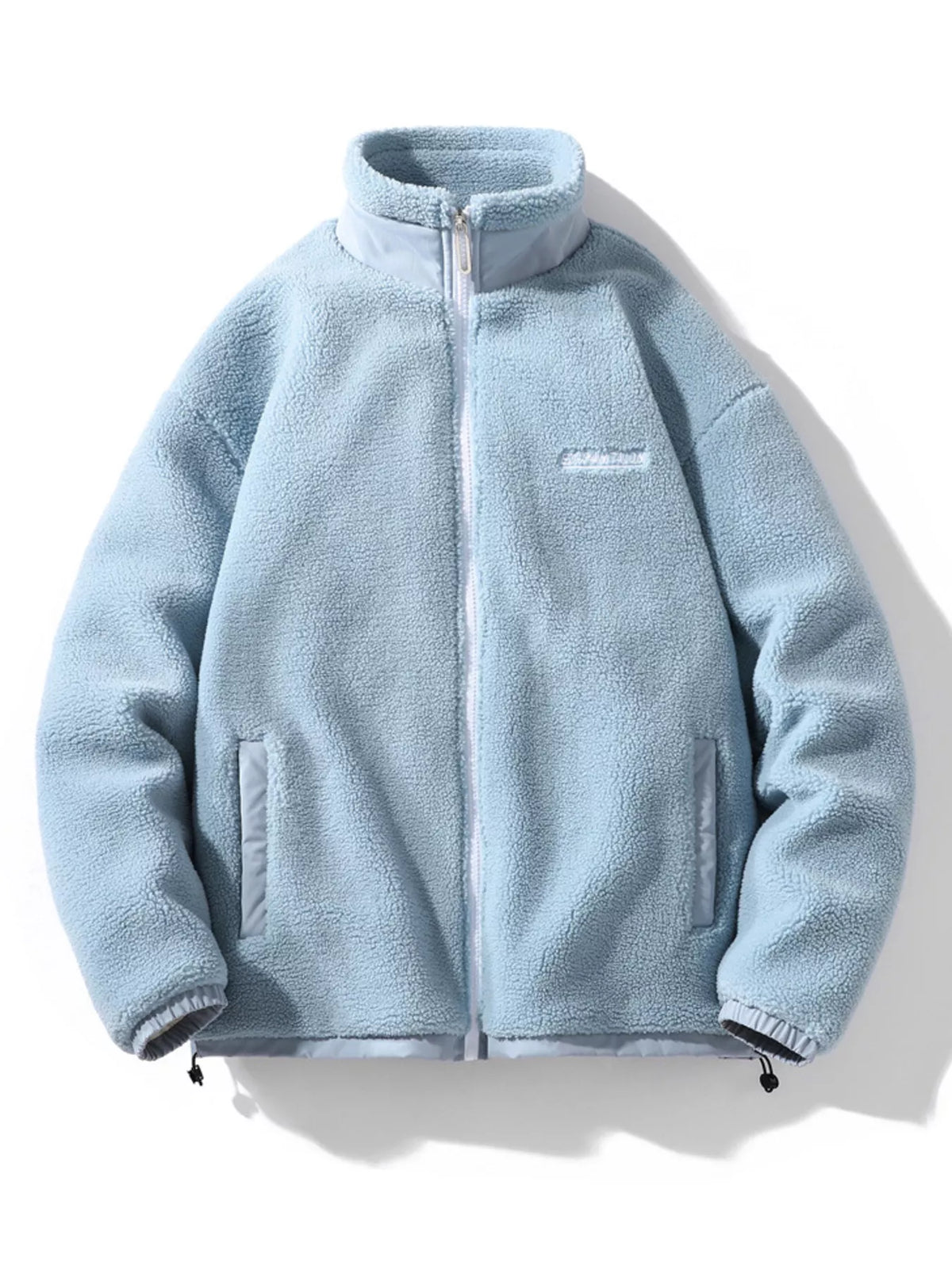 Men's plus size cozy fleece full-zip jacket