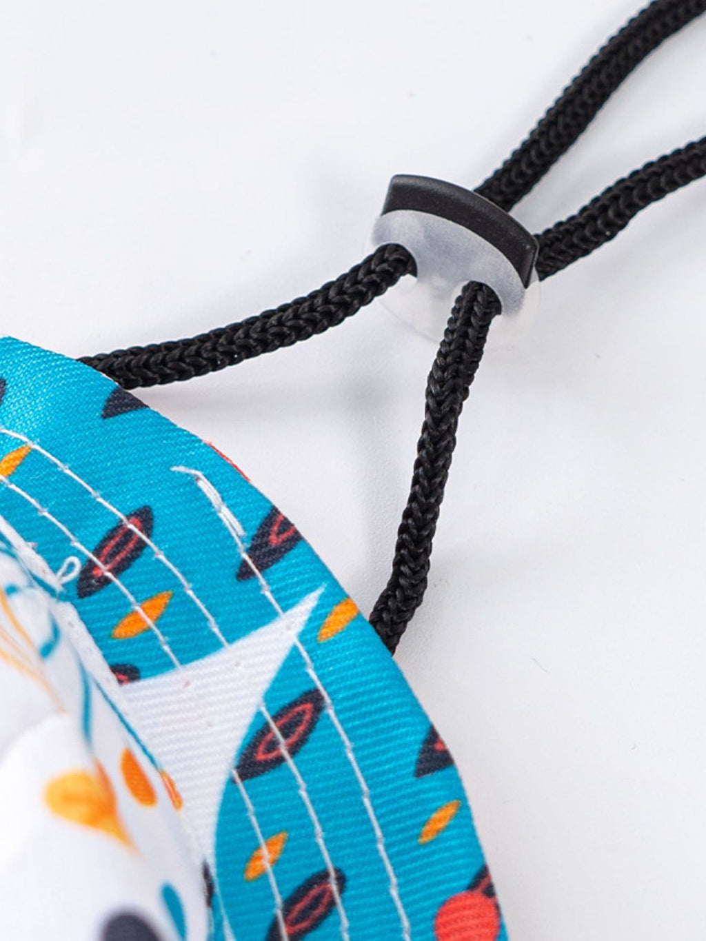 Adjustable chin strap pet bucket hat by Trendsi, featuring wide brim and breathable fabric for outdoor sun protection.