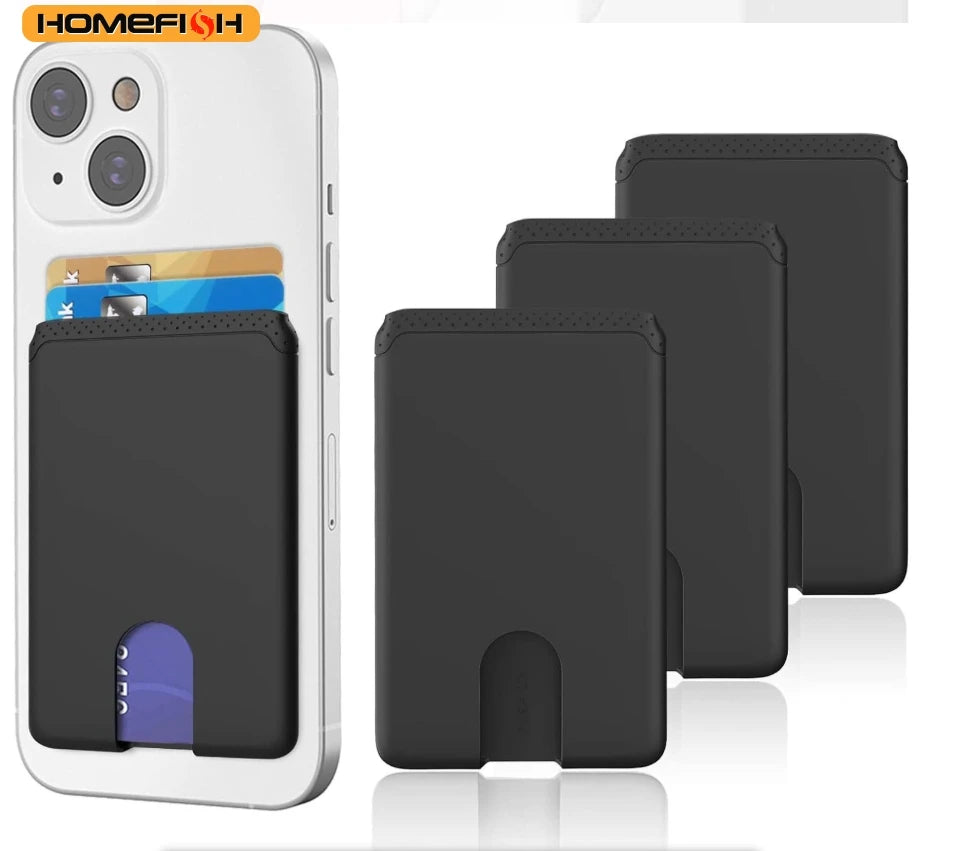 Adhesive Silicone Phone Card Holder