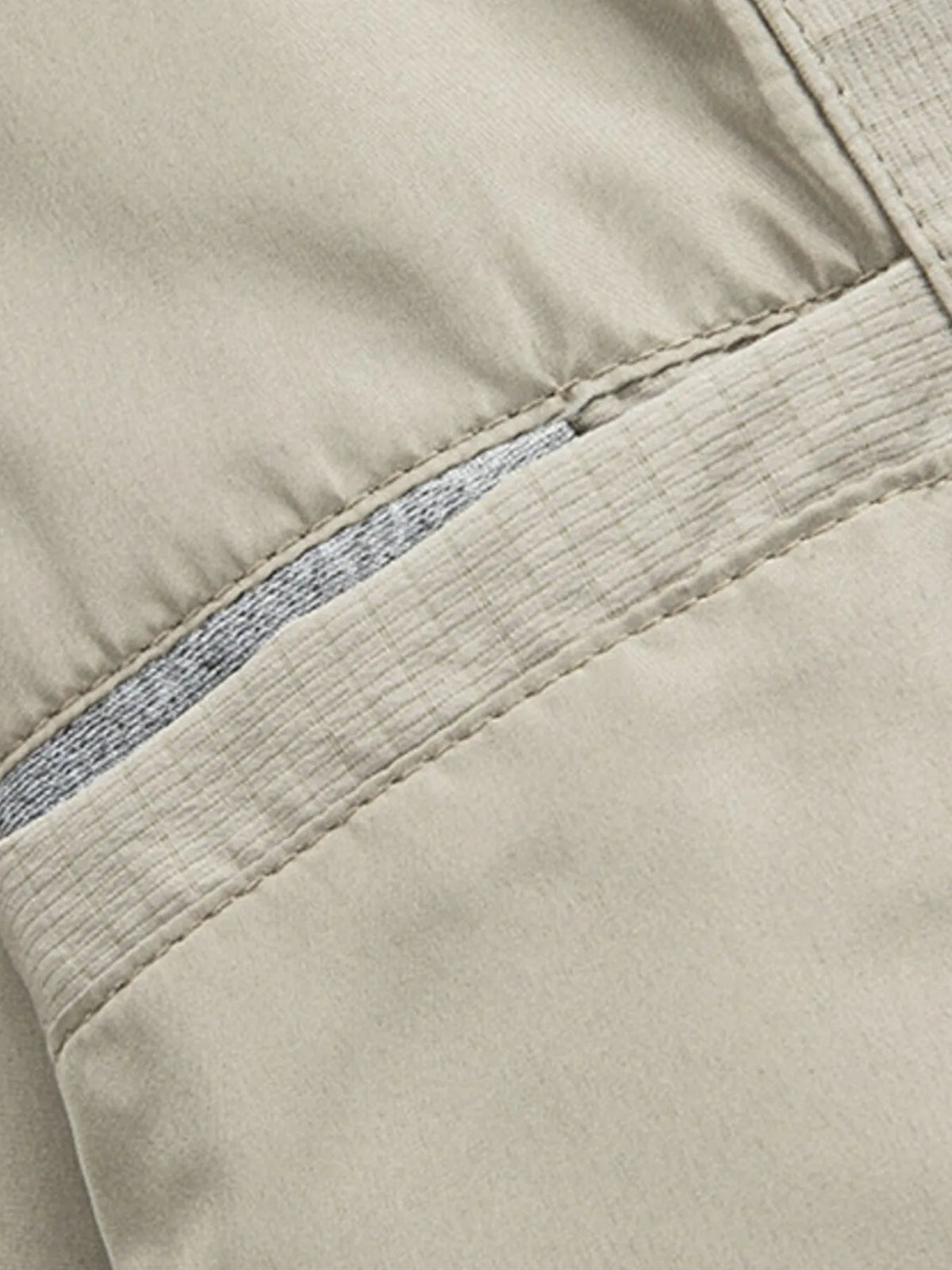Men's plus size long sleeve button-up jacket with pockets, view 3