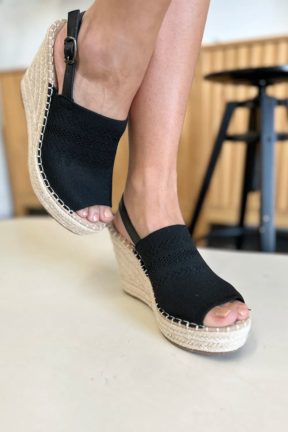 Forever Link peep toe high heel sandals by Trendsi, showcasing stylish beige open-toe shoes with block heels and ankle straps.