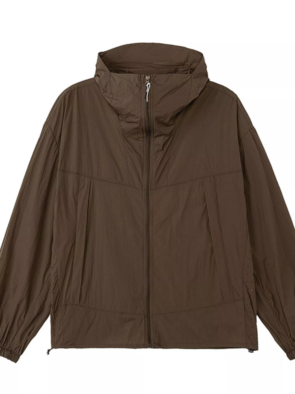 Men's plus size lightweight hooded windbreaker jacket, view 9