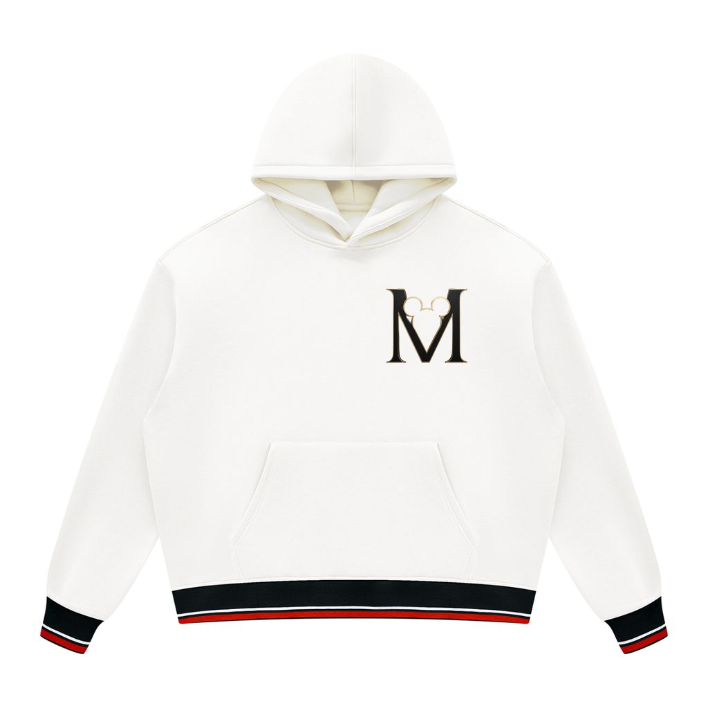 Unisex Oversized Color Block Fleece Hoodie