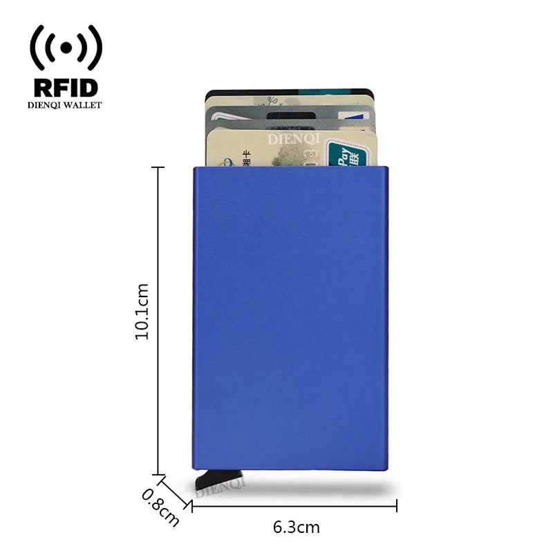 RFID Pop-Up Metal Card Holder Wallet